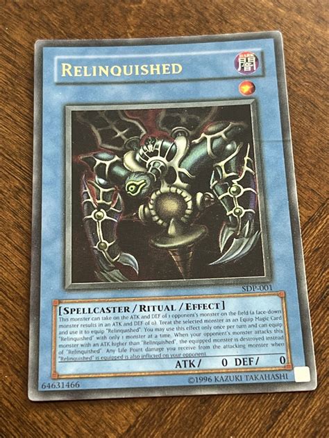 Relinquished Sdp Ultra Rare Unlimited Mp Starter Deck Pegasus