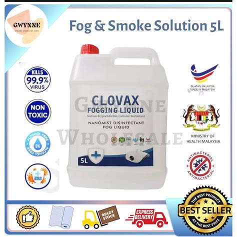 Clovax Fogging Liquid Nanomist Disinfectant Fog Liquid Fog Smoke