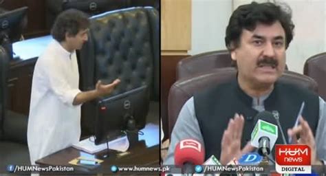 Differences In PTI Atif Khan Criticizes Shaukat Yousafzai In KPK Assembly