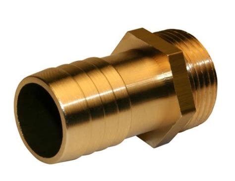 Raccordo A Compressione Rigato In Ottone M 20 X 27 Per Tubo Polietilene