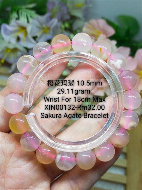 Sakura Agate 10 5mm Women S Fashion Jewelry Organisers Bracelets