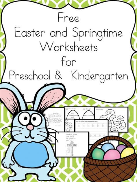 Free Easter And Springtime Worksheets For Beginning Readers The