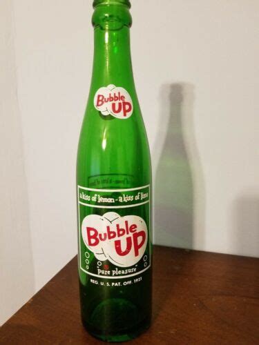 Vintage Bubble Up Pure Pleasure Coca Cola Oz Green Glass Acl Soda