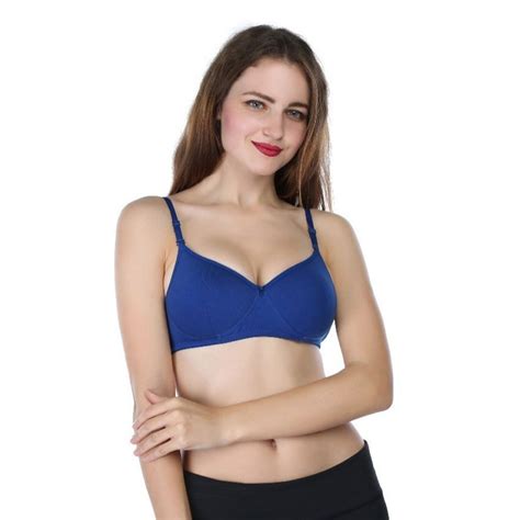 Cotton Anjali Lingerie Padded Bra Blue Size 32b At Rs 180piece In Bengaluru