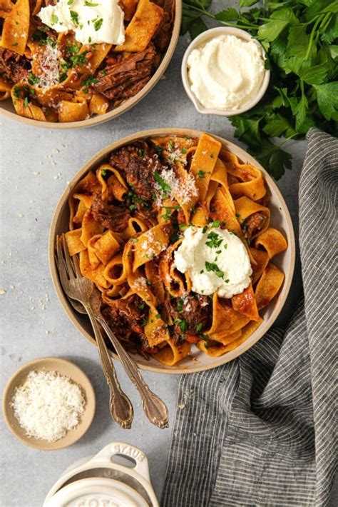 Short Rib Ragu With Pappardelle Confetti Bliss