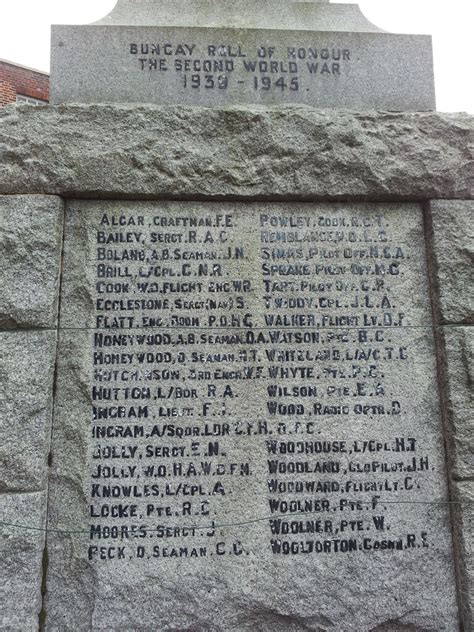 Bungay War Memorial Side Ww Names Helen Steed Cc By Sa