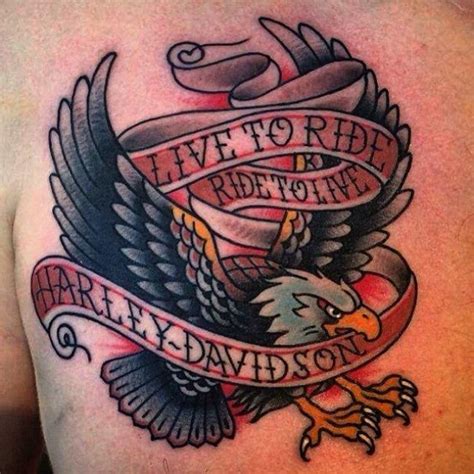 Harley Davidson Eagle Tattoos