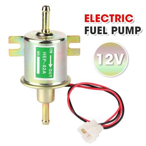 Dioche Pompe à électrique 12V Fuel Pump HEP 02A Universal Electric Fuel