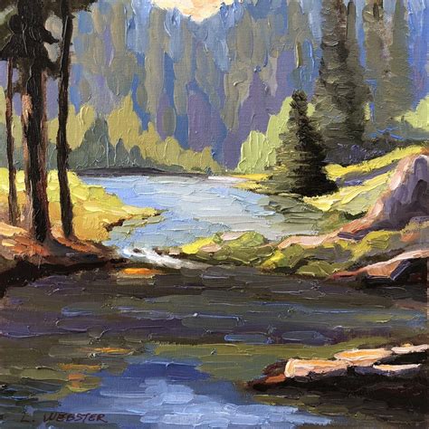 Spanish Creek Afternoon Haze Plein Air Paintings Painting Plein Air