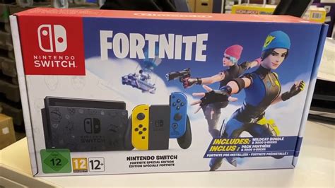 Switch Fortnite Special Edition Console Bundle Unboxing Nintendo Everything