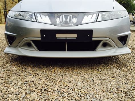 Honda Civic Fk Fn Mugen One Piece Front Splitter Lip Spoiler