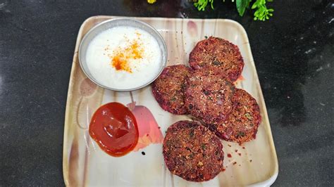 Healthy Beetroot Tikki Recipe Beetroot Kabab करारे की टिक्की Youtube