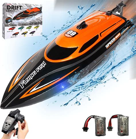 Ranfly Rc Boat With 2 Rechargeable Battery 20 Mph Fast