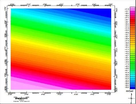 Residual Gravity Anomaly Map Of The Study Area Figure Regional