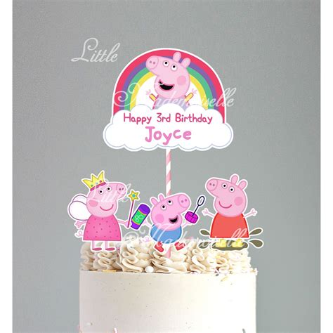 Cupcake Topper Pepa Pig Peppa Pig Shopee Singapore