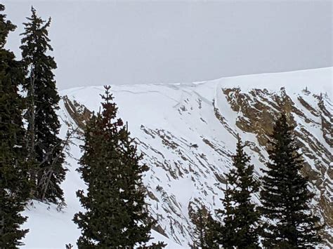 Natural Avalanche Near Fairy Lake Gallatin National Forest Avalanche