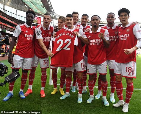 Arsenals Pablo Mari Pictured Wearing A Sling Just Days After Being