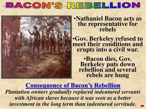 PPT - Bacon’s Rebellion ( 1676 - 1677) PowerPoint Presentation, free ...