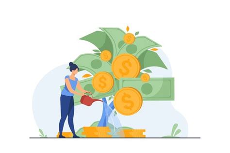 Женщина инвестирует и получает прибыль. | Бесплатно векторы | Vector ...