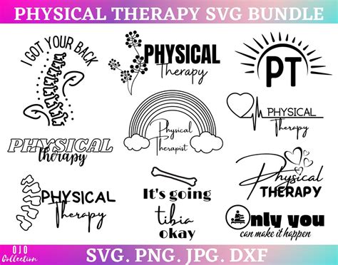 Physical Therapy Svg Bundle Occupational Therapy Medical Svg