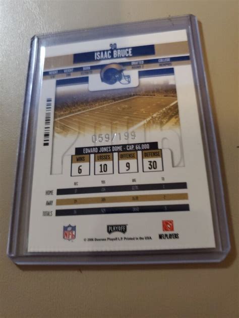 Isaac Bruce Playoff Ticket Contenders Card Los Angeles Rams