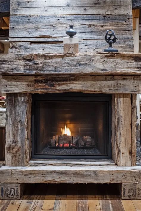 17 Wood Mantel Ideas for Natural Elegance - Shower Redefined