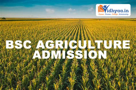 Bsc Agriculture Admission Process Apply Online Vidhyaa In