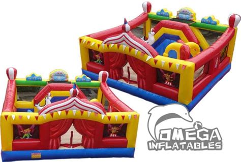 Bounce Houses With Slide Omega Inflatables Factory