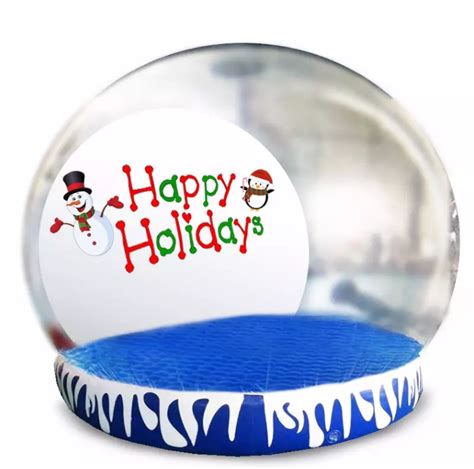 Christmas Vacation Inflatable Snow Globe Bubble Dome Tent Zhengzhou