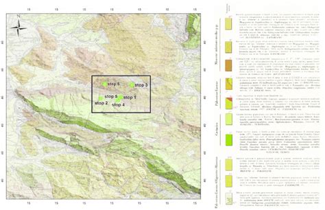 Foglio Geologico In Scala 1 100 000 N 198 Eboli Della Carta