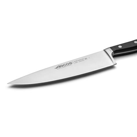 Cuchillo Cocinero Acero Inoxidable Forjado Nitrum 210 Mm Mango Negro