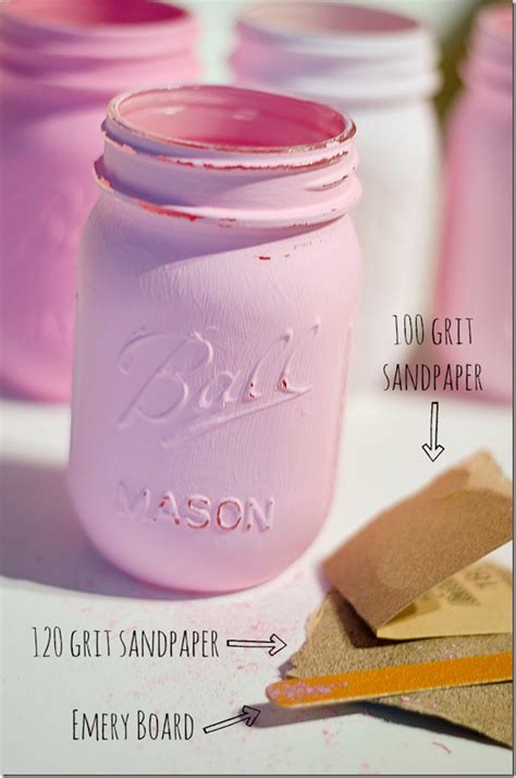 Painted Mason Jars Pink Mason Jar Crafts Love