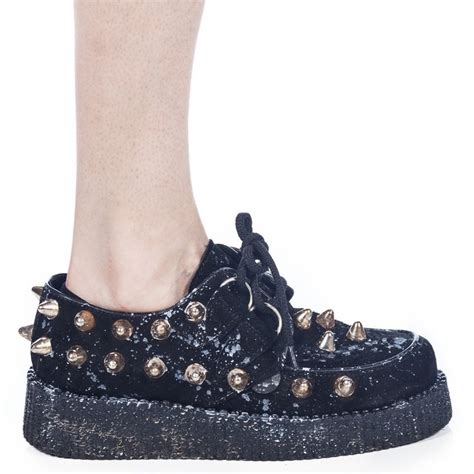 Black Creepers Black Creepers Black Studded Black