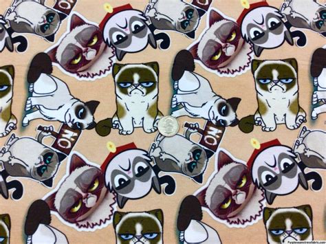 Grumpy Cat Purpleseamstress Fabric