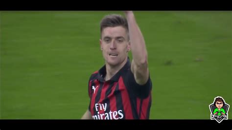 Milan 2 0 Napoli 2 Goals Krzysztof Piątek 29 01 2019 Hd Coppa Italia