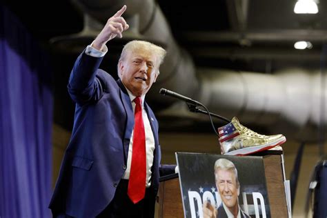 Donald Trump Booed While Promoting 399 Sneakers 1 Day After Court