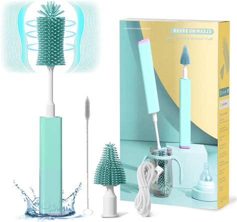 Amazon MOMJOY Electric Baby Bottle Brush Cleaner Set IPX7