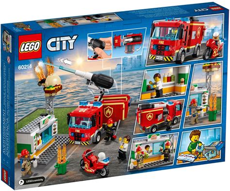 Lego Town Sets 60214 City Burger Bar Fire Rescue New