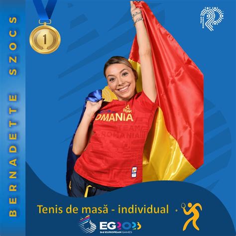 Bernadette Szocs A Câștigat Medalia De Aur La Tenis De Masă La Jocurile