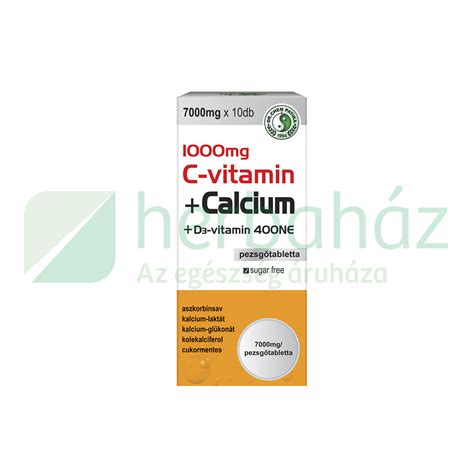 DR CHEN C VITAMIN 1000MG KALCIUM 170MG D VITAMIN 400NE PEZSGŐTABLETTA