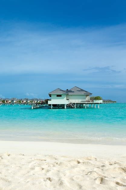 Premium Photo | Tropical maldives island with white sandy beach and sea