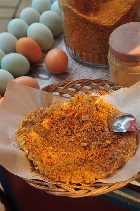 Kerak Telor Is A Traditional Food From Jakarta Made From Duck Egg Mixed