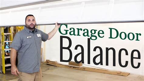 How To Check Garage Door Balance Youtube