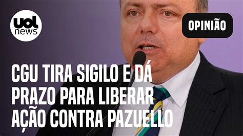 Pazuello Cgu Tira Sigilo E Diz A Ex Rcito Para Liberar Processo Contra