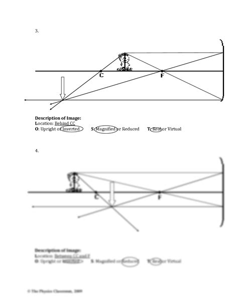 Solution Mirror Ray Diagrams Worksheet Studypool