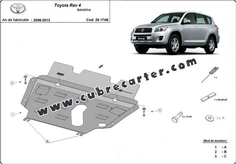 Cubre Carter Metalico Toyota Rav Gasolina