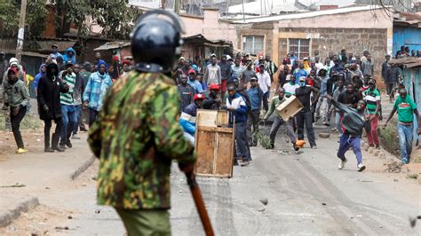 Kenya Demonstrations At Least 12 Injured As Police Clash With Cost Of