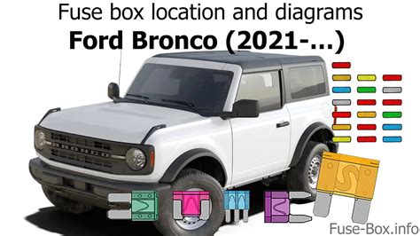 Ford Bronco Sport Wd Fuse Box Diagrams