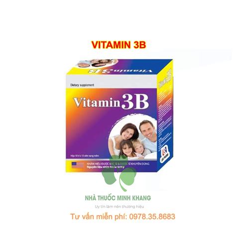 Vitamin 3B Bổ Sung Vitamin B1 B6 B12 Chuỗi Nhà Thuốc Minh Khang