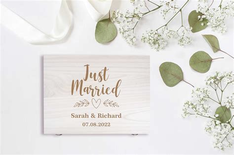 Personalised Wedding Keepsake Wooden Box